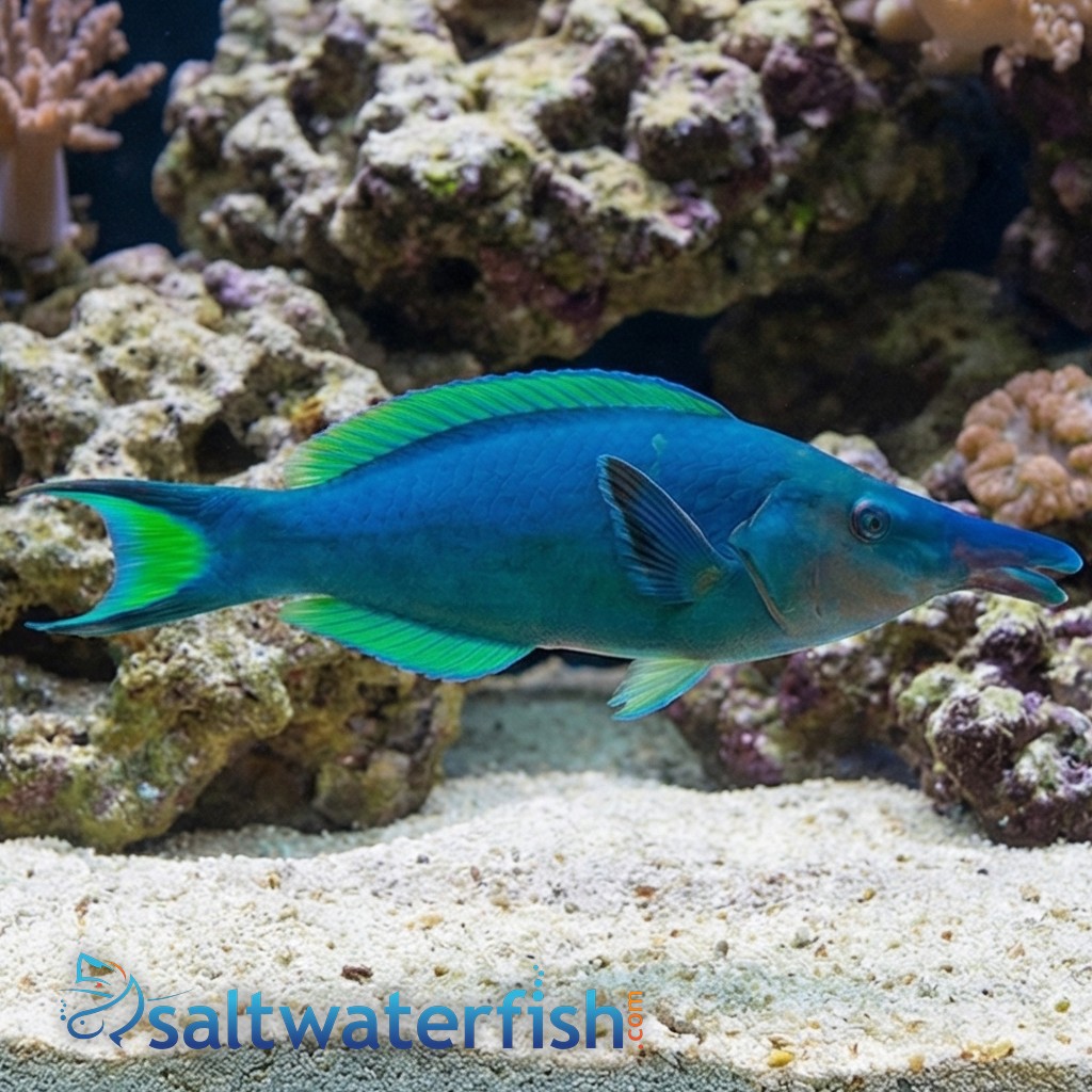 Blue/Green Bird Wrasse - Indian Ocean