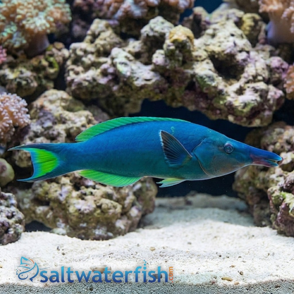 Blue/Green Bird Wrasse - Indian Ocean