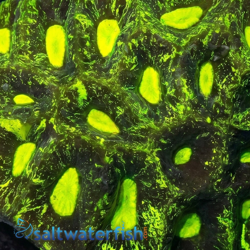 Goniastria Coral: Green Splatter - Australia