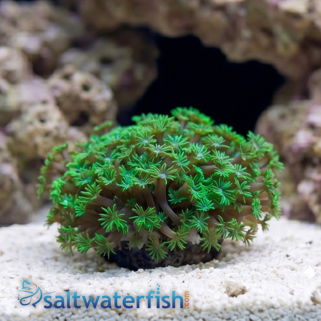 Goniopora Coral: Metallic Green