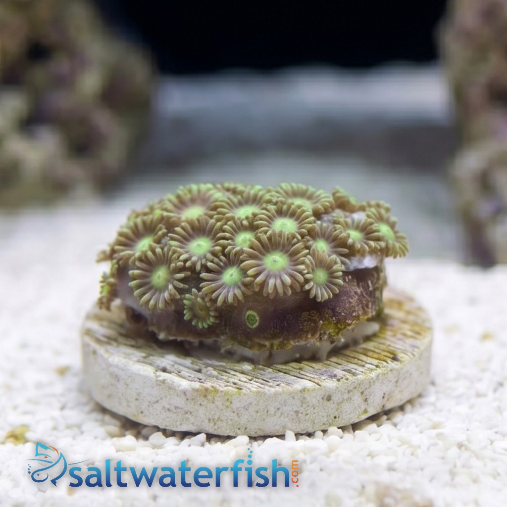 Short Polyp Goniopora Coral: Green - Indo Pacific