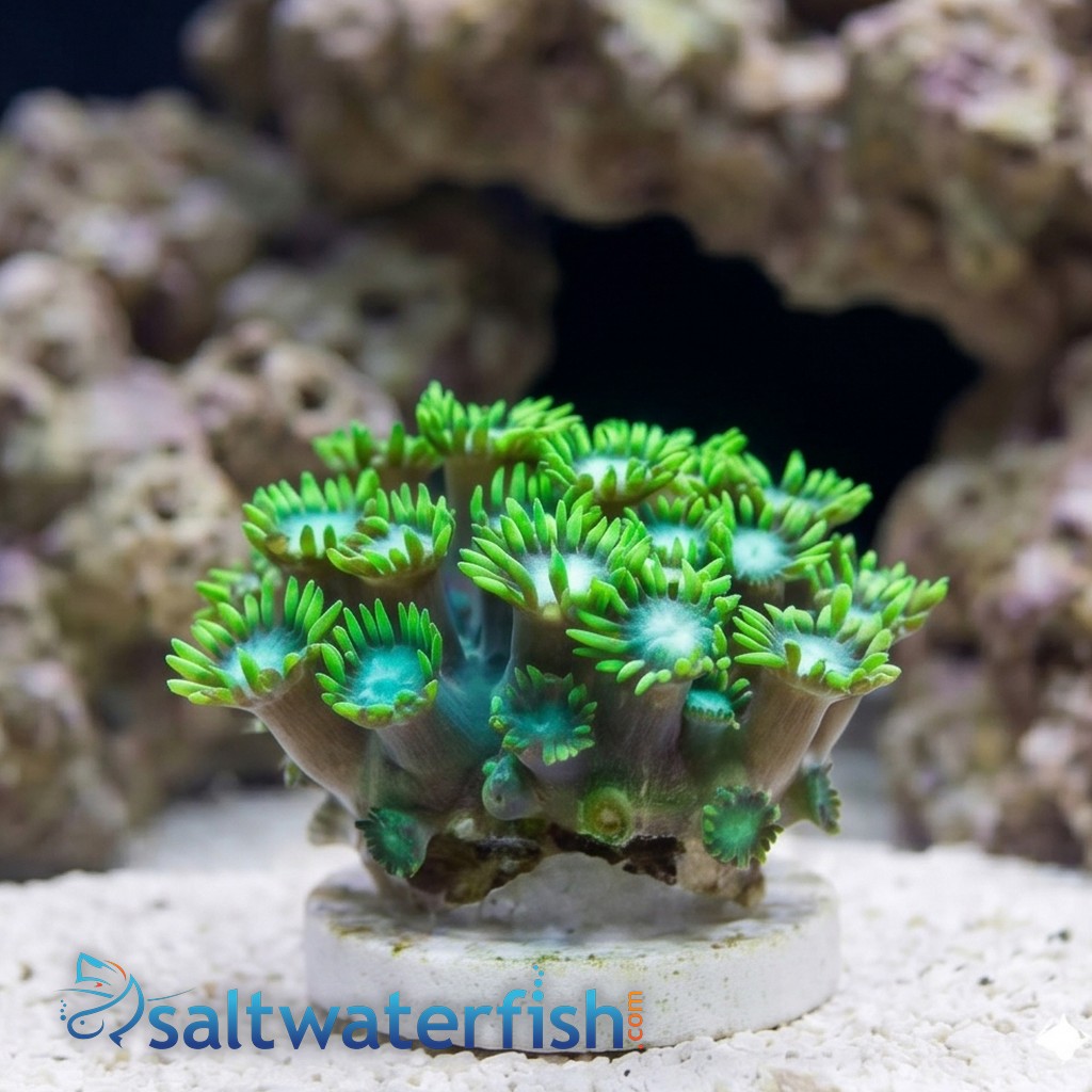 Goniopora Coral: Metallic Green - Australia
