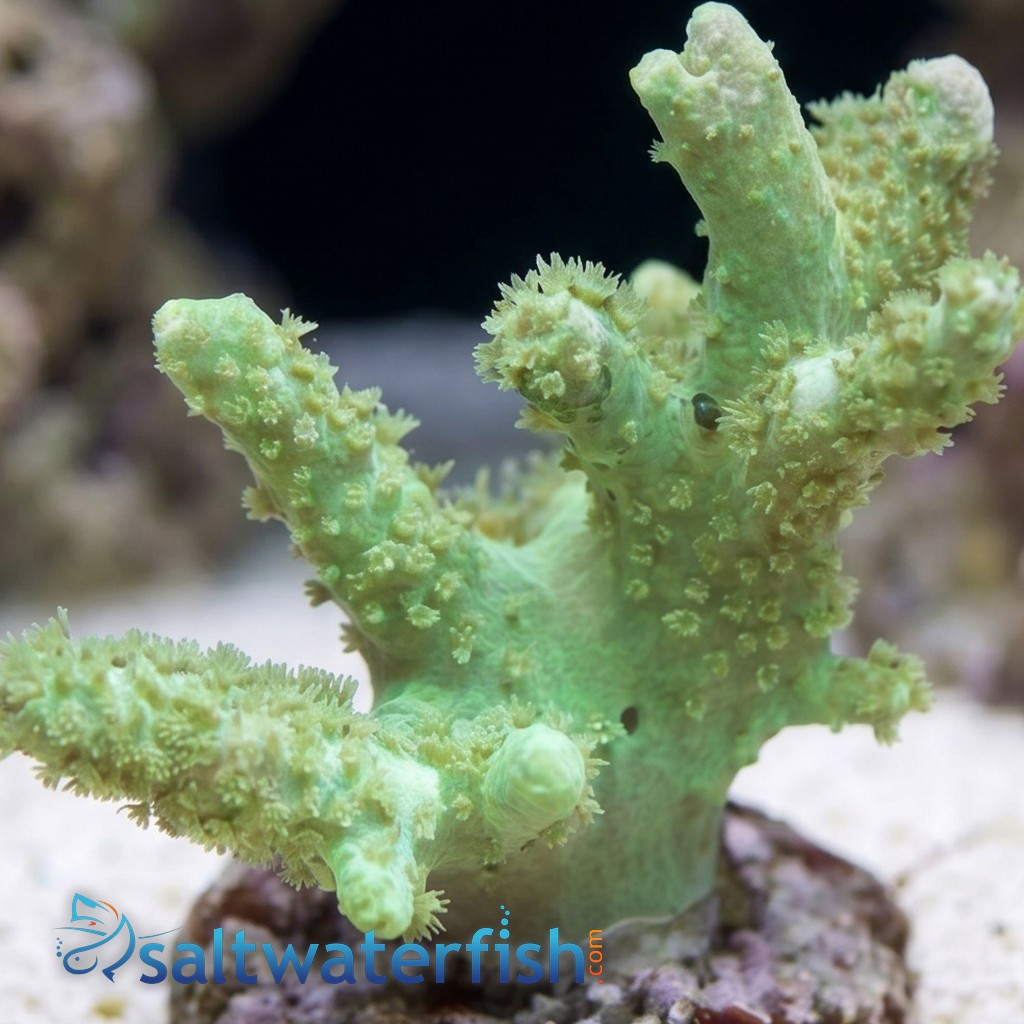 Leather : Thick Finger Green - Aquacultured