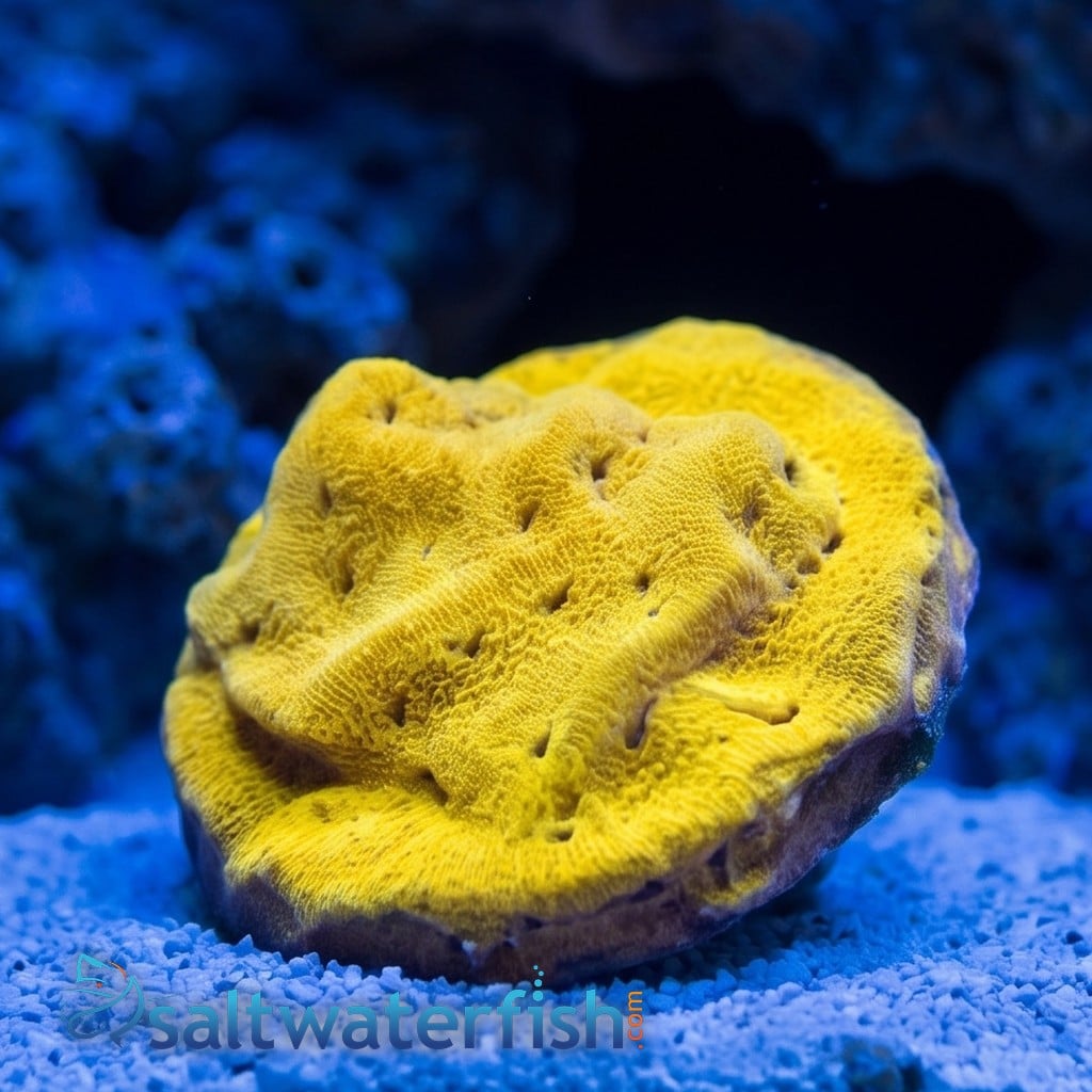 Leptoseris : Tangerine Juice - Aquacultured