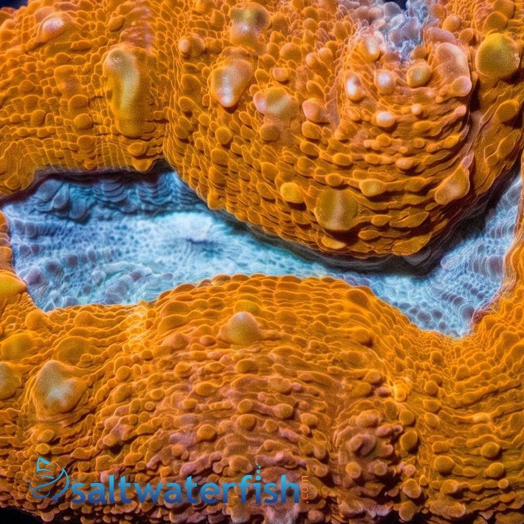 Lobophyllia Brain Coral: Orange