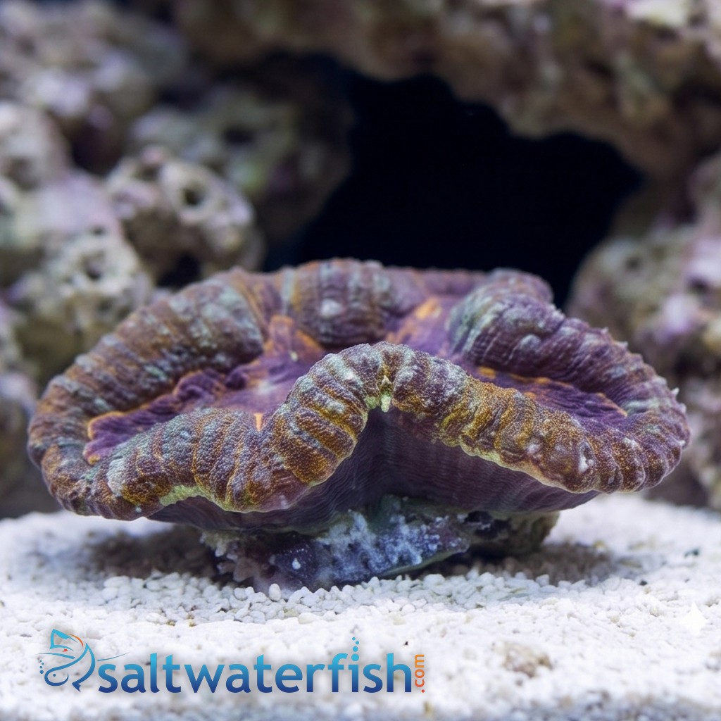 Lobophyllia Brain Coral: Orange - Aquacultured