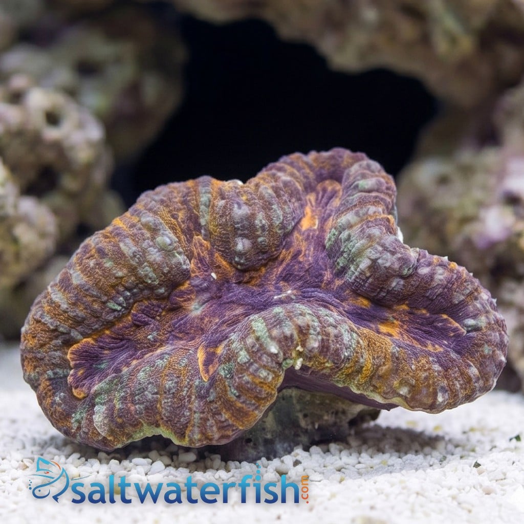 Lobophyllia Brain Coral: Orange - Aquacultured