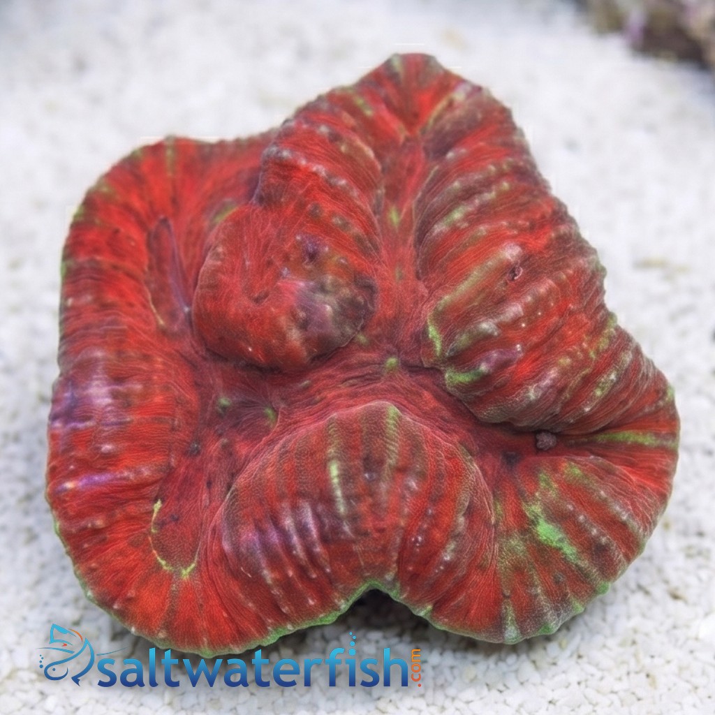 Lobophyllia Brain Coral: Red w/ Purple