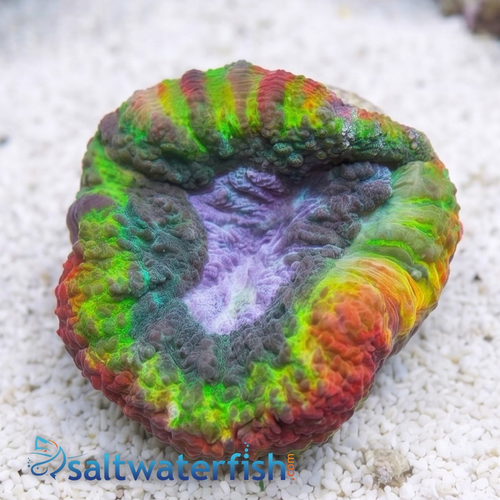 Lobophyllia Brain Coral: Tricolor - Aquacultured