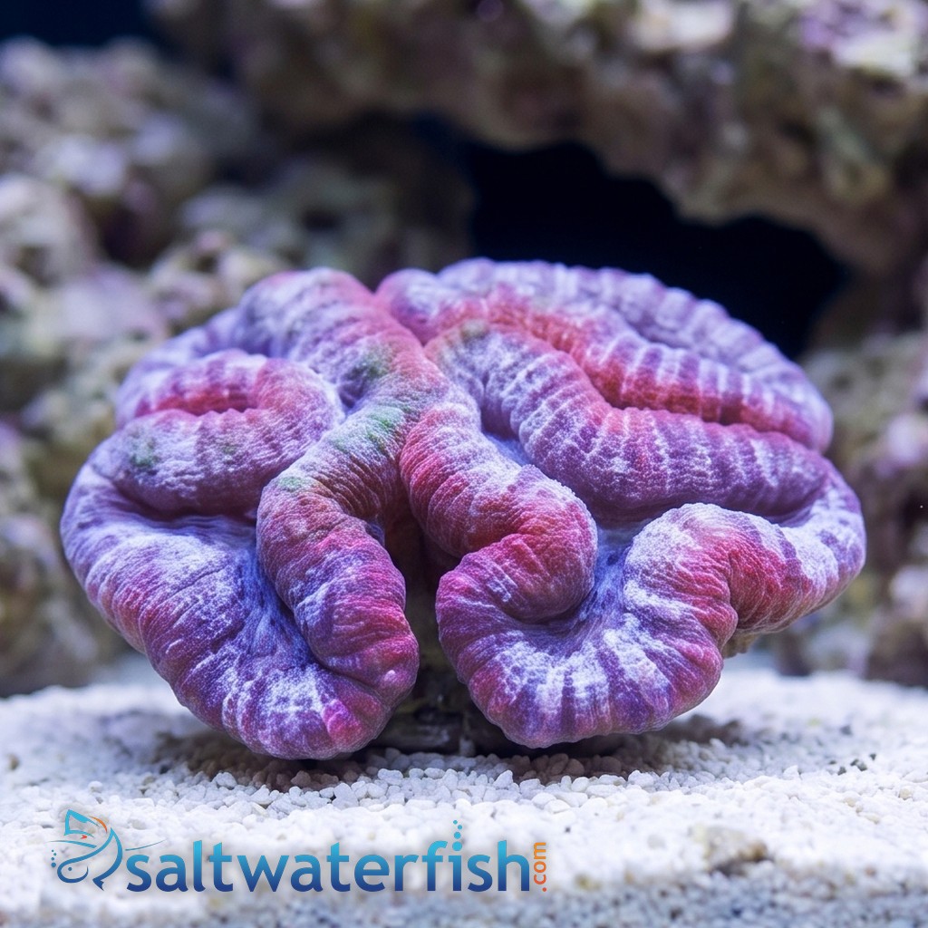 Lobophyllia Brain Coral: Pink - Aquacultured