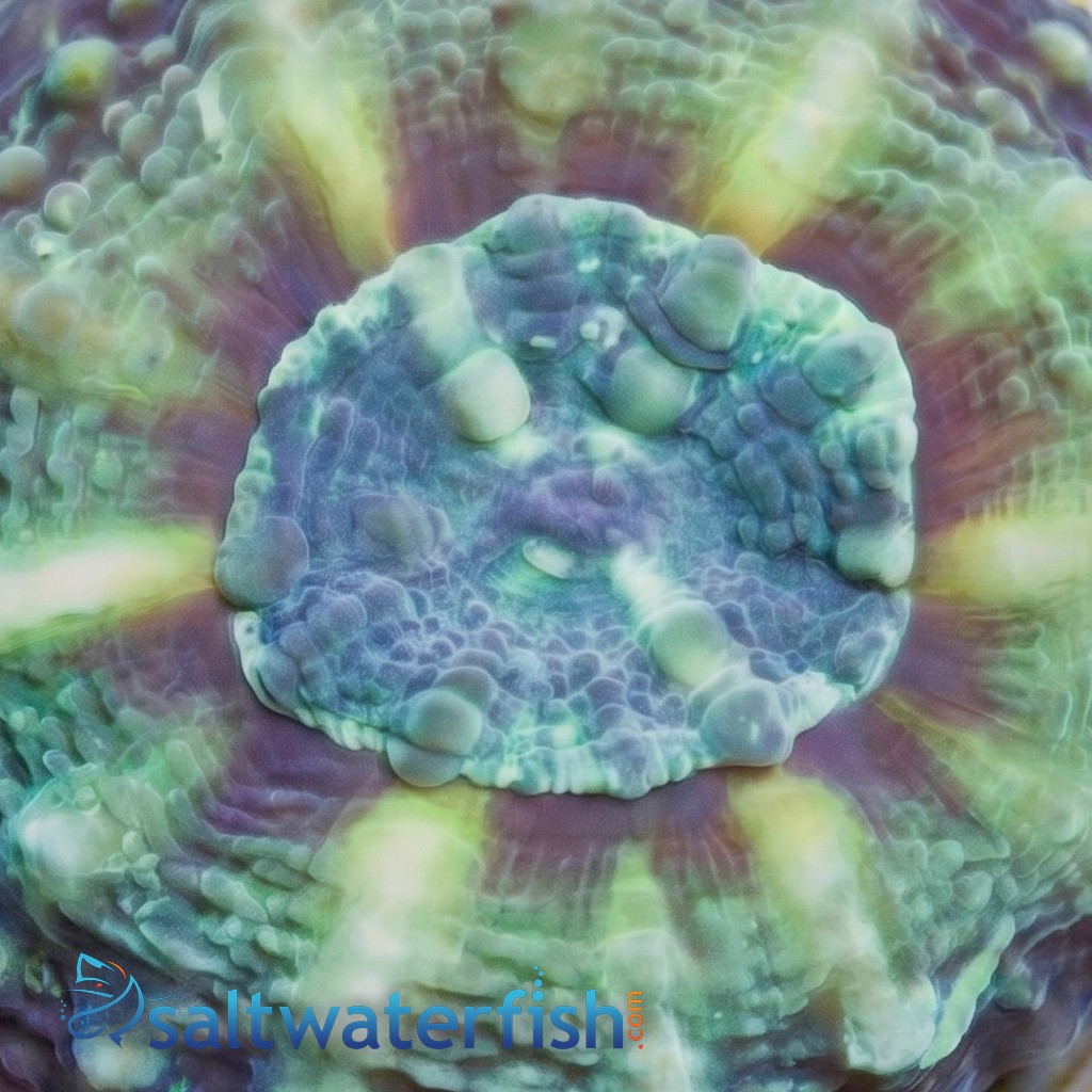 Lobophyllia Brain Coral: Green - Aquacultured