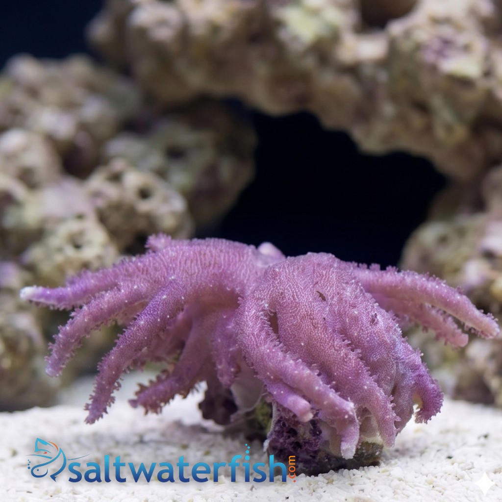 Devil's Hand Leather Coral:Colored Polyp 