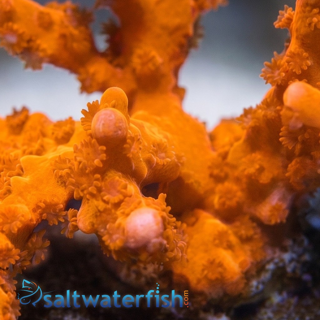 Montipora Digitata Branching: Firestarter - Aquacultured