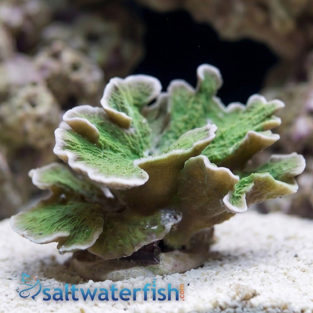 Montipora Coral: Green Plating - Aquacultured