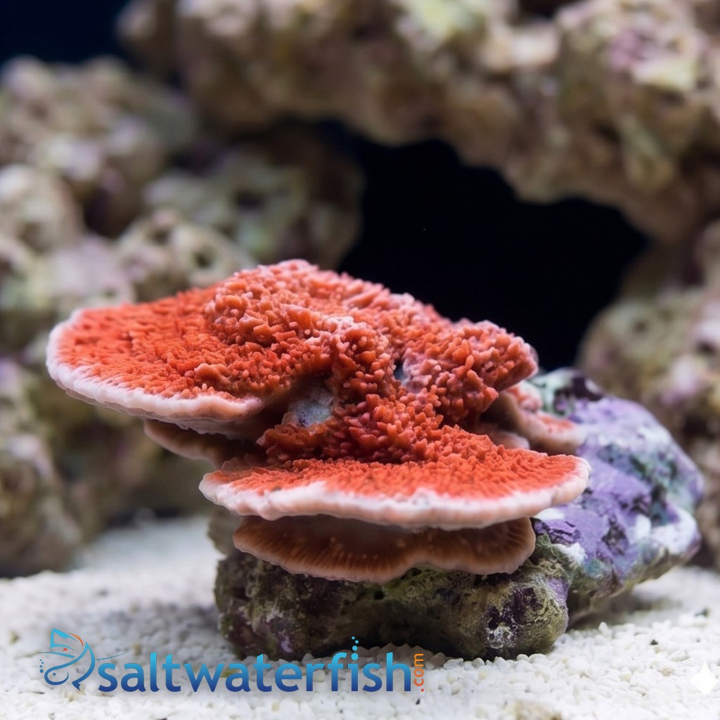 Montipora Coral: Orange Plating - Aquacultured