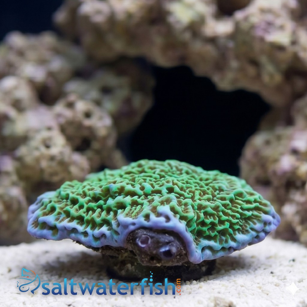 Montipora Coral: Purple Rim Plating - Aquacultured