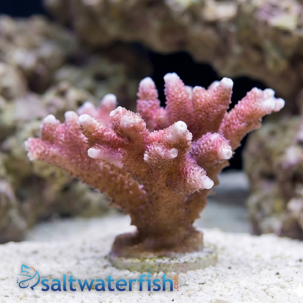 Montipora Branching: Red/Pink - Aquacultured