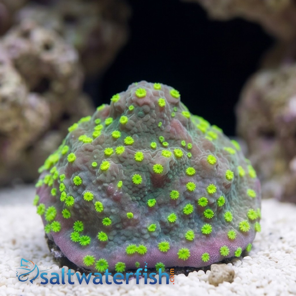 Encrusting Montipora: Street Lights  - Aquacultured
