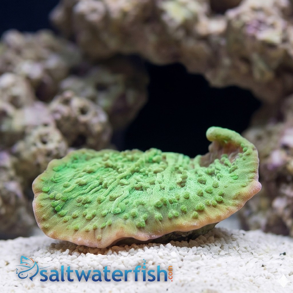 Montipora Coral: Green Plating - Aquacultured