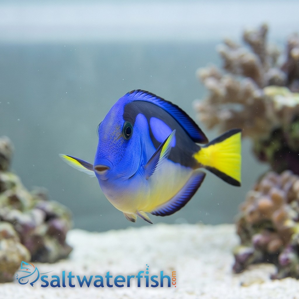 Blue Hippo Tang: Yellow Belly
