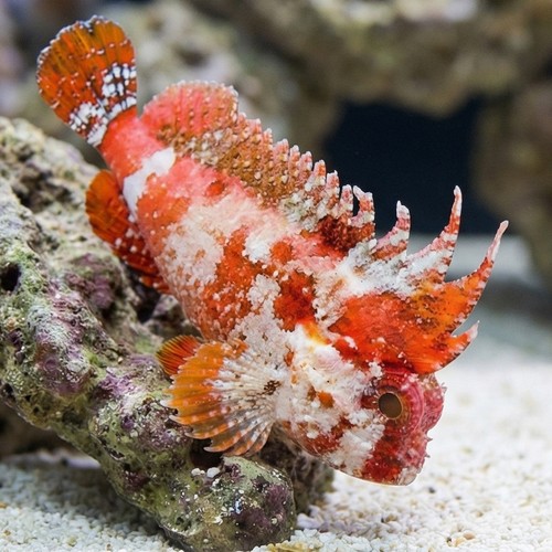 Pygmy Red Rooster Waspfish 