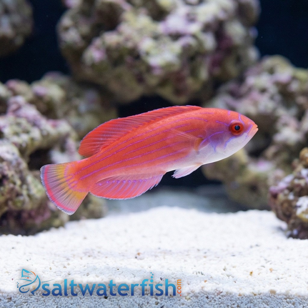 Eight Line Flasher Wrasse - Red Sea