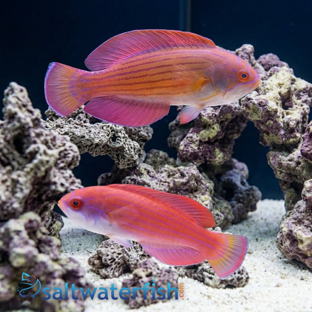 Eight Line Flasher Wrasse - Red Sea