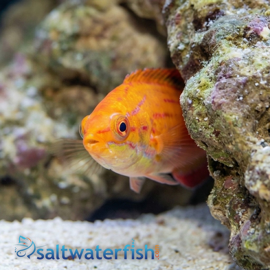 Red Tail Flasher Wrasse: Pair - Fiji MAC Certified