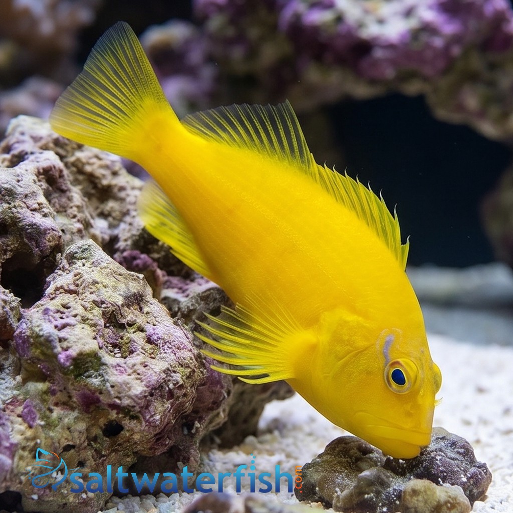 Golden Blue Line Hawkfish  