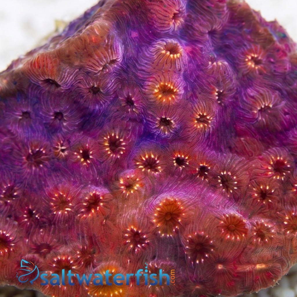 Cactus Pavona Coral: Orange - South Pacific