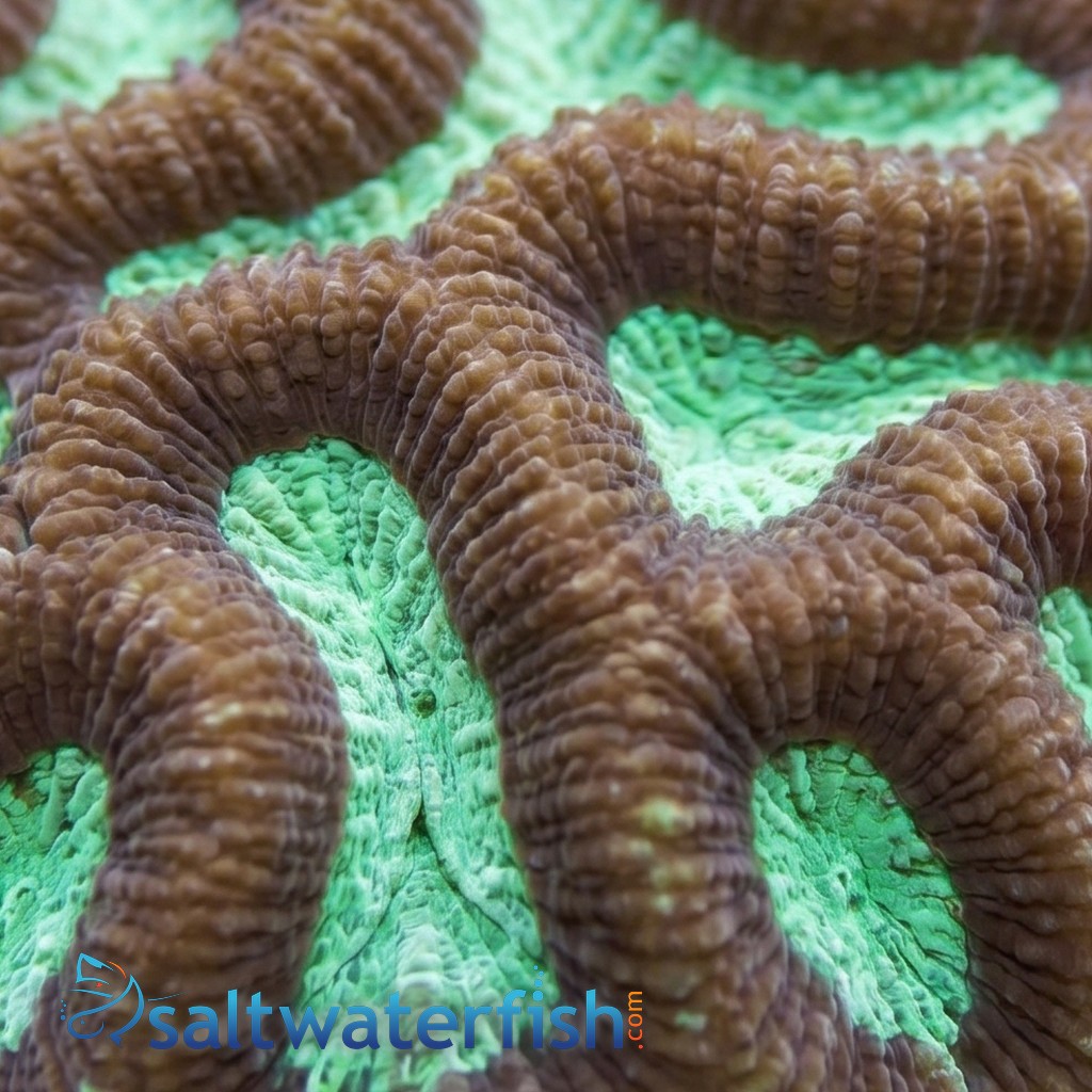 Platygyra Brain Coral Worm Scribble