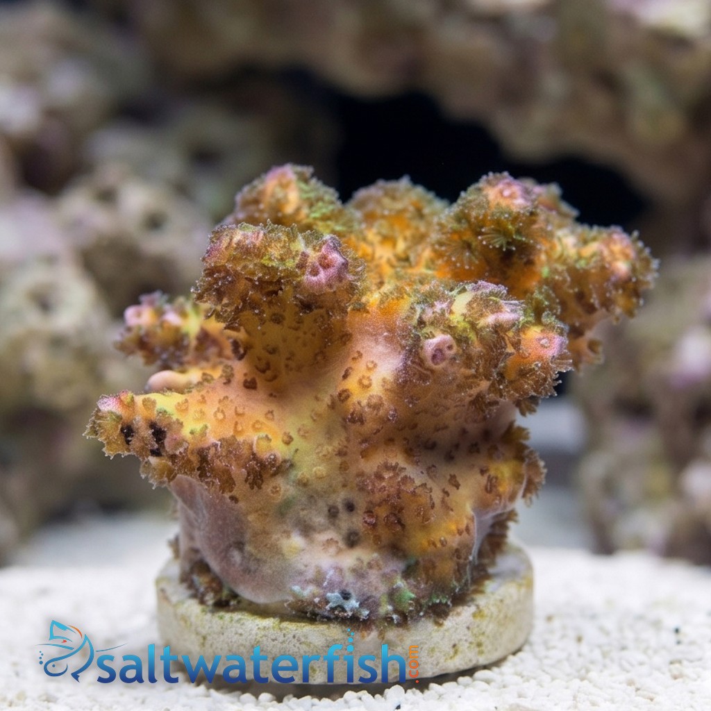 Pocillopora Cauliflower Coral: Rainbow - Aquacultured