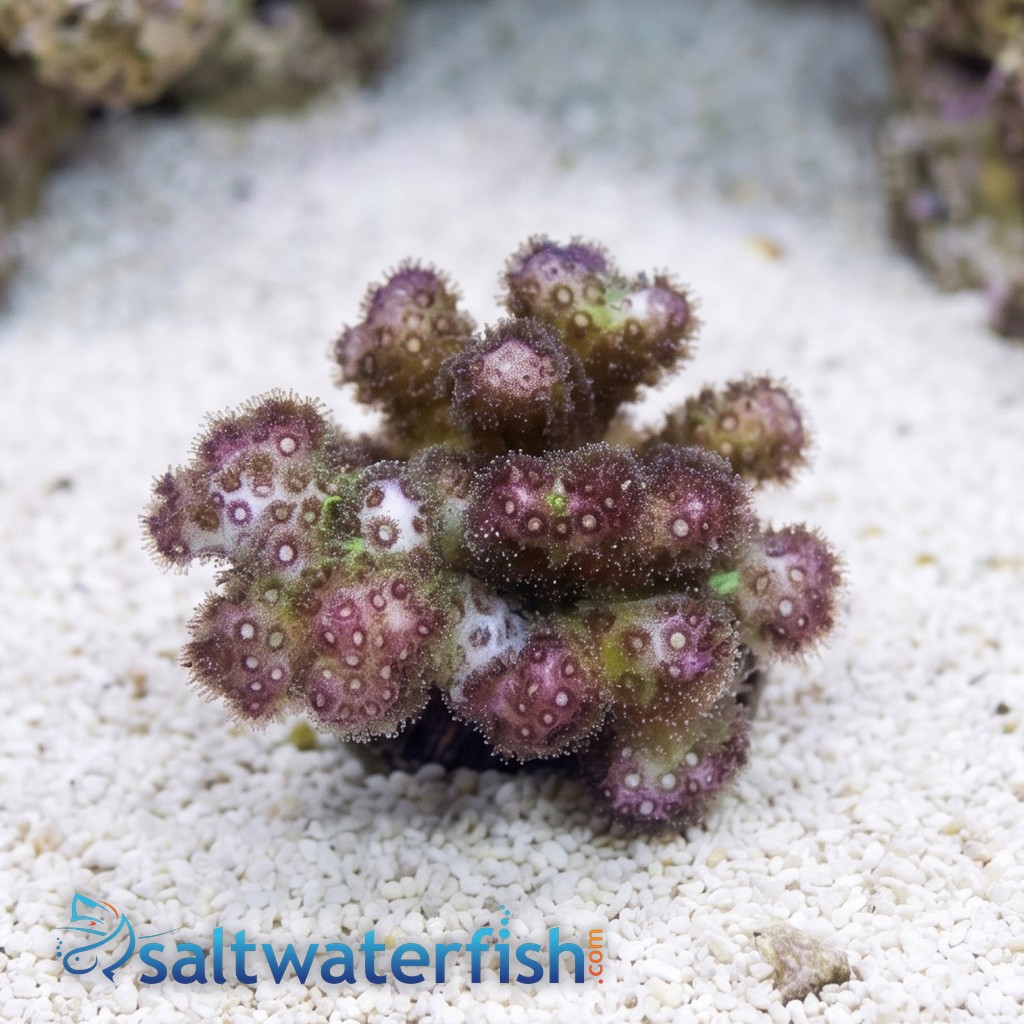 Pocillopora Cauliflower Coral: Rainbow - Aquacultured