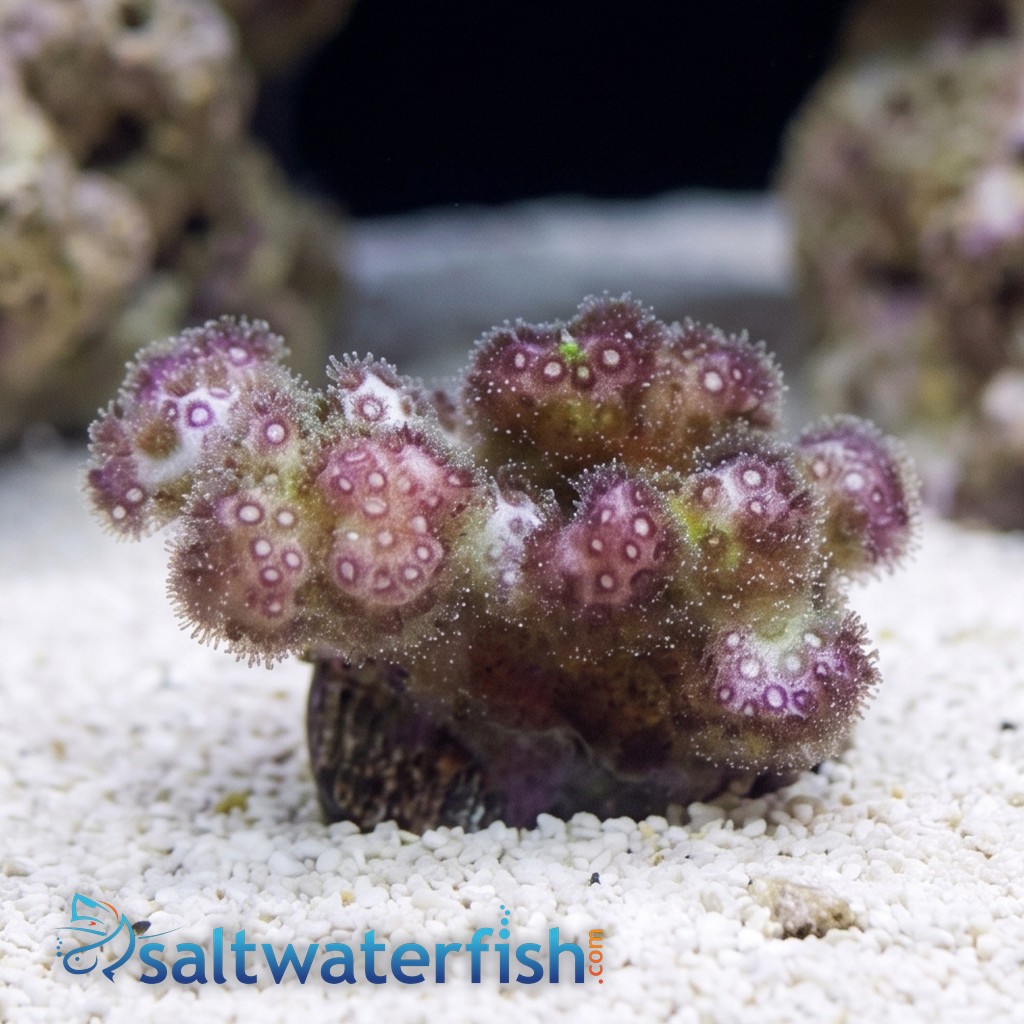 Pocillopora Cauliflower Coral: Rainbow - Aquacultured