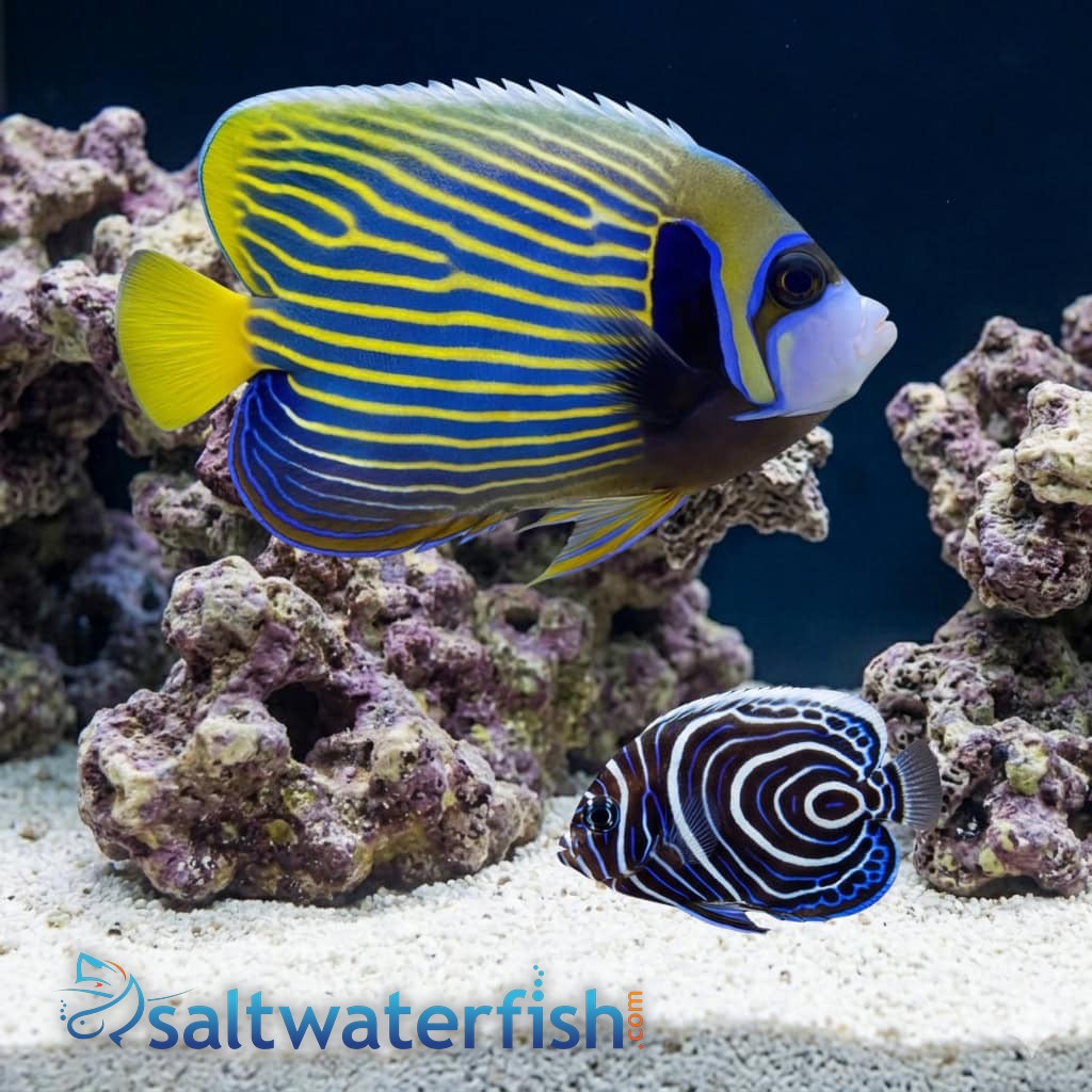 Emperor Angelfish: Juvenile - Captive Bred