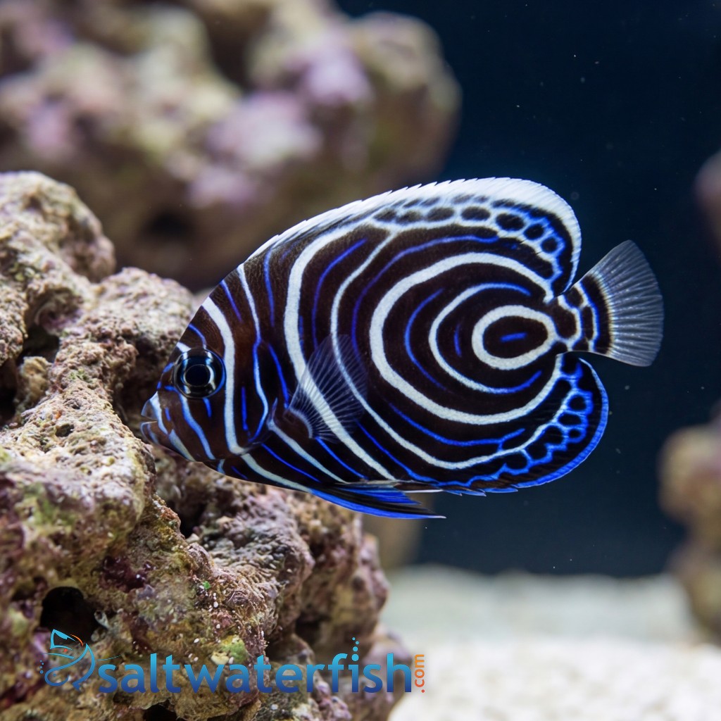 Emperor Angelfish: Juvenile - Captive Bred