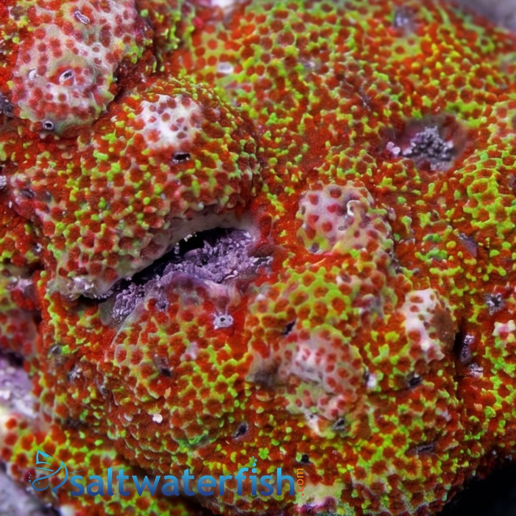 Porites Coral: Multicolor - Aquacultured