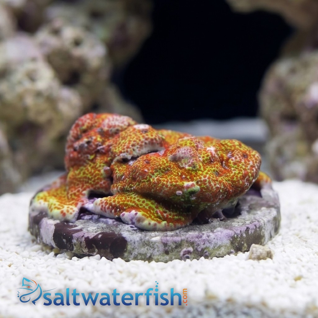 Porites Coral: Multicolor - Aquacultured