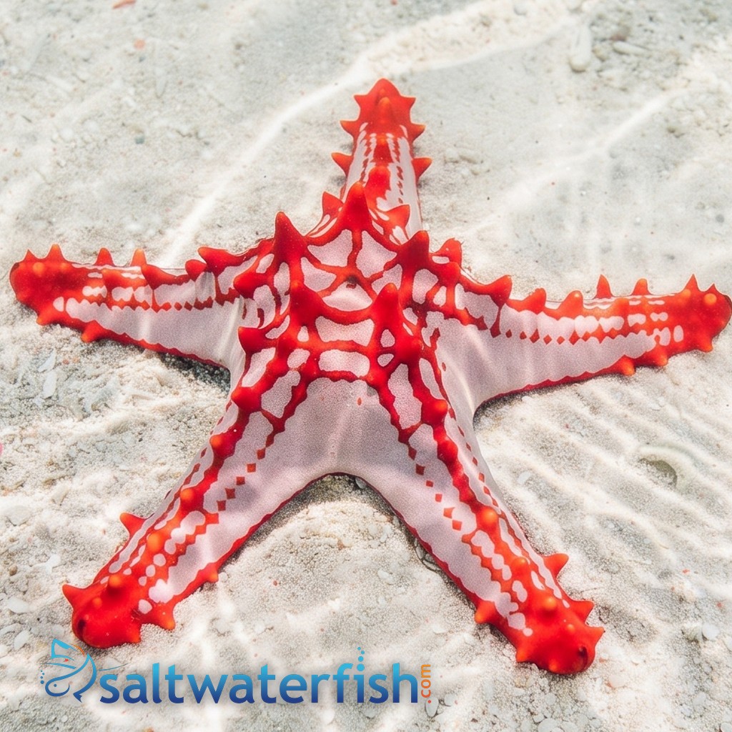 African Red Knob (Red Tip) Starfish