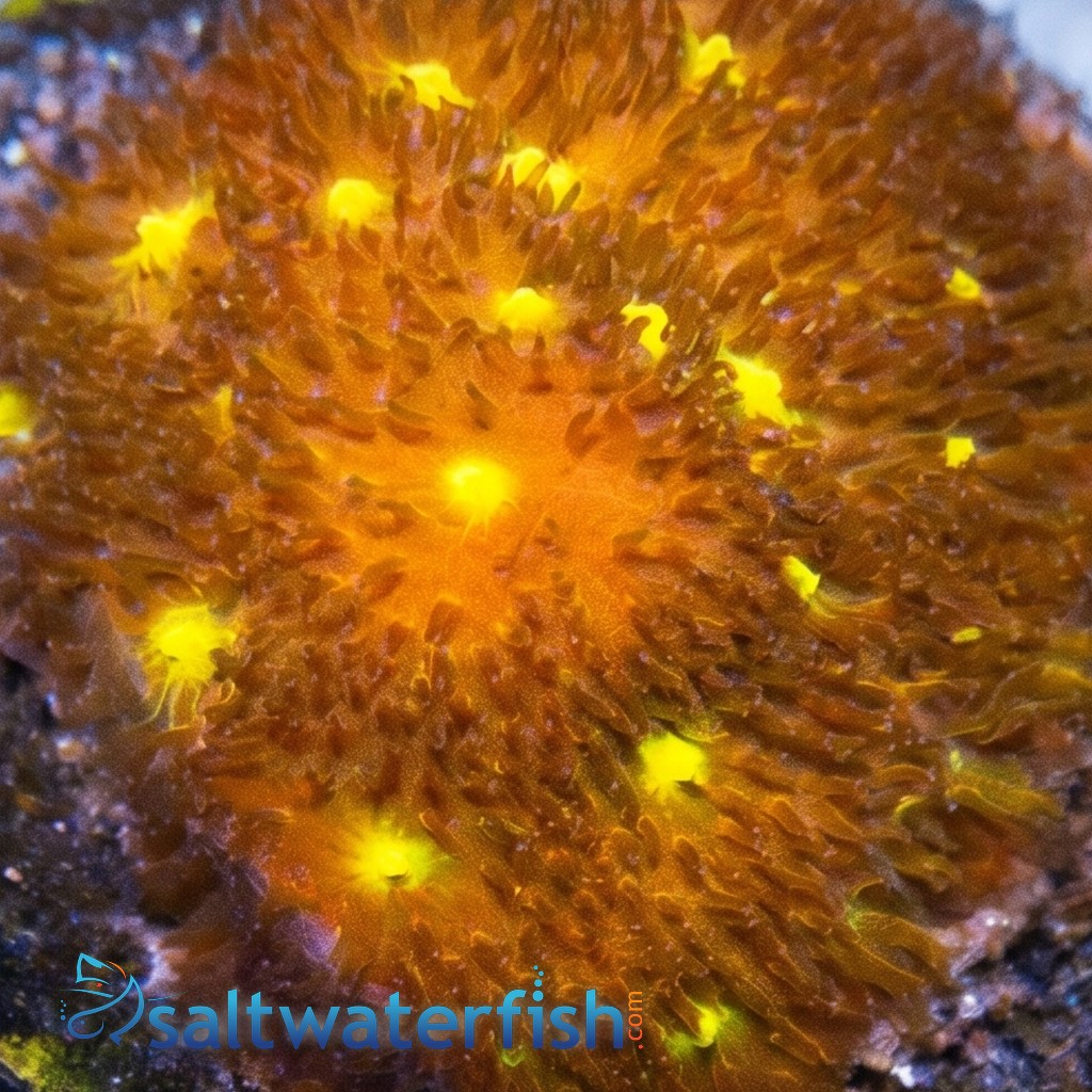 Psammocora Coral : Autumn Harvest - Aquacultured