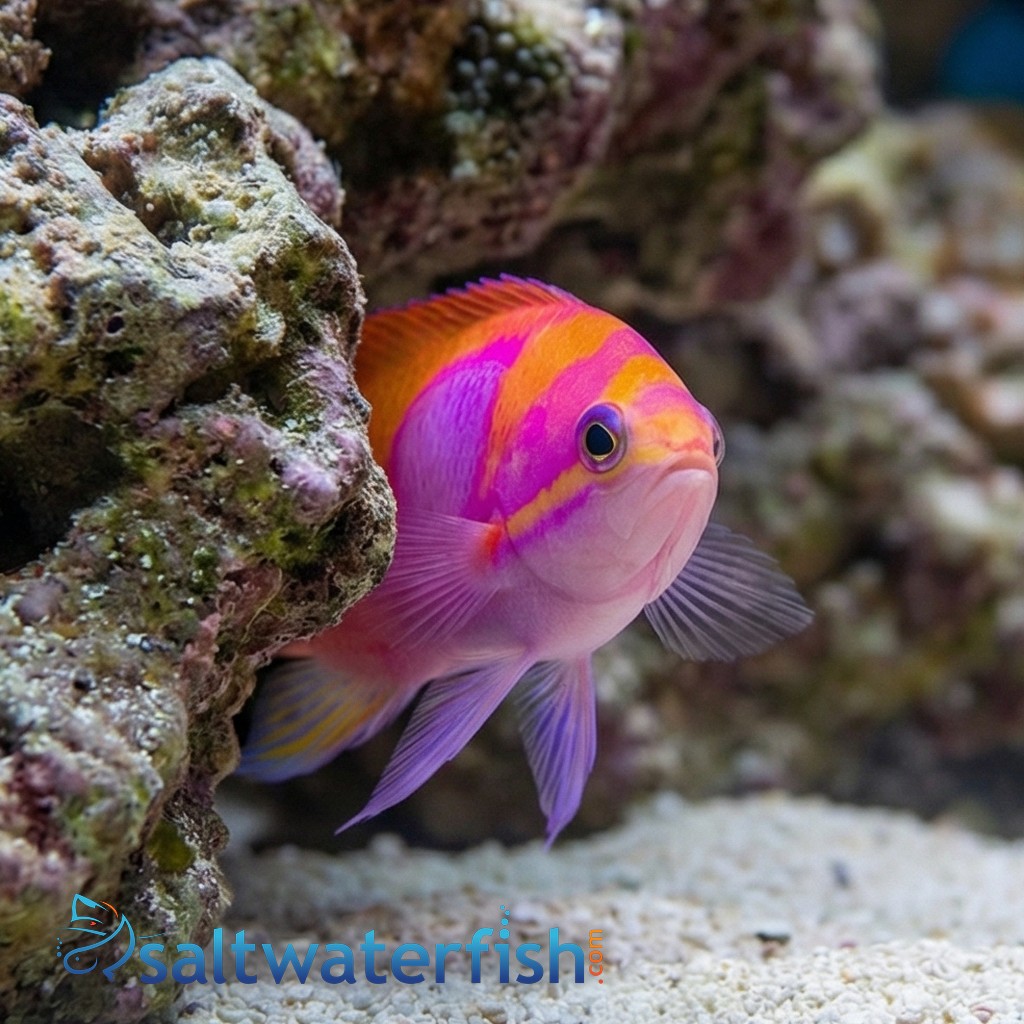 Pink Square Anthias Male & Female - Anthias - Saltwater Fish