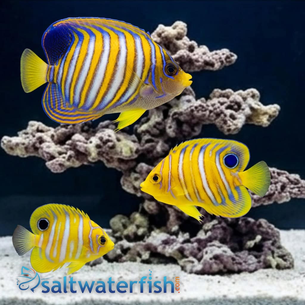 Regal Angelfish : Juvenile  - Captive Bred