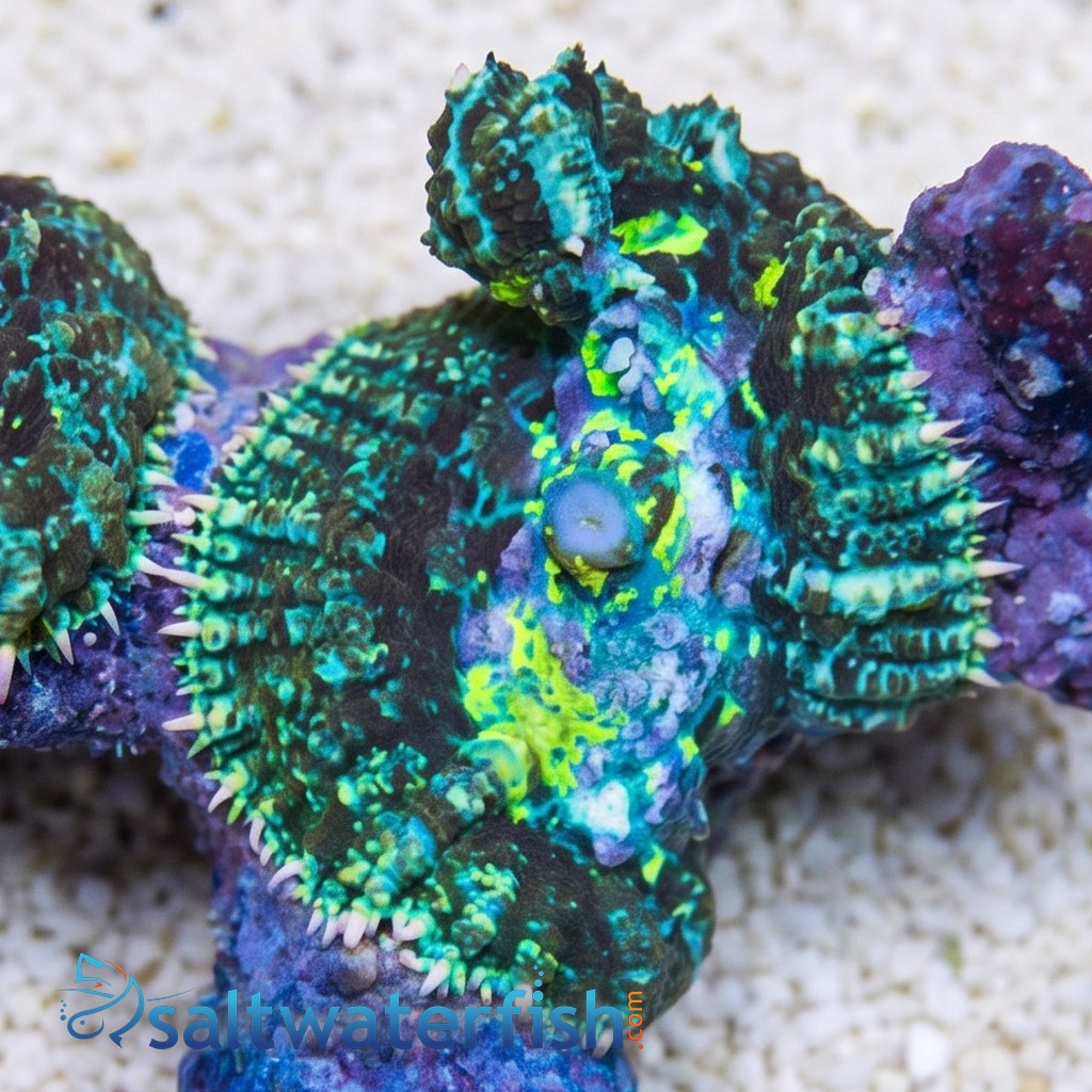 Bullseye Mushroom Coral Combo Rock - Aquacultured