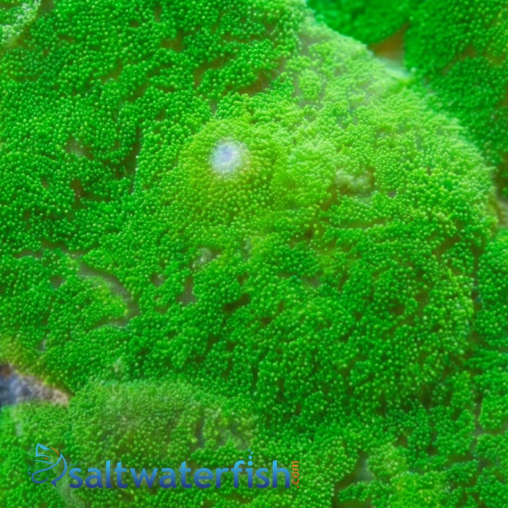 Mushroom Coral: Metallic Green - Aquacultured