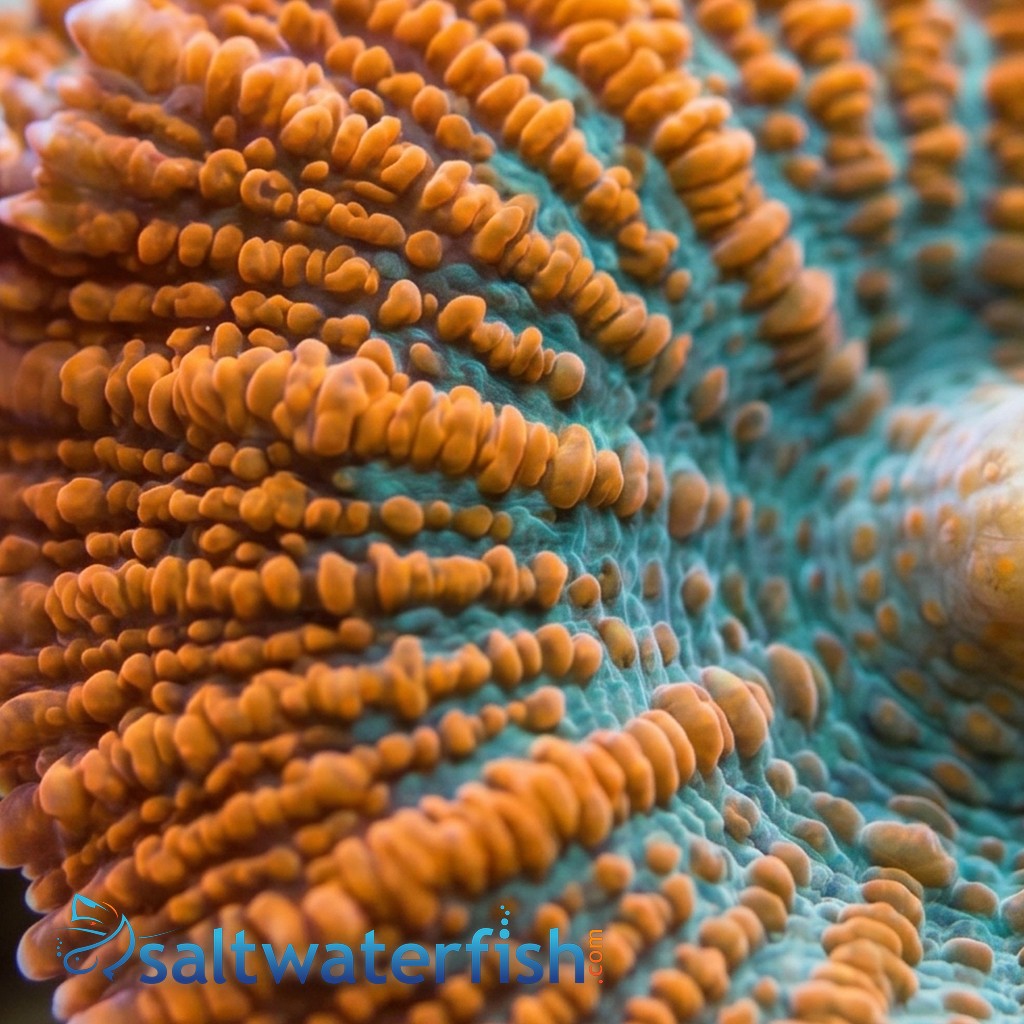 Bullseye Mushroom Coral: Red & Green - Australia