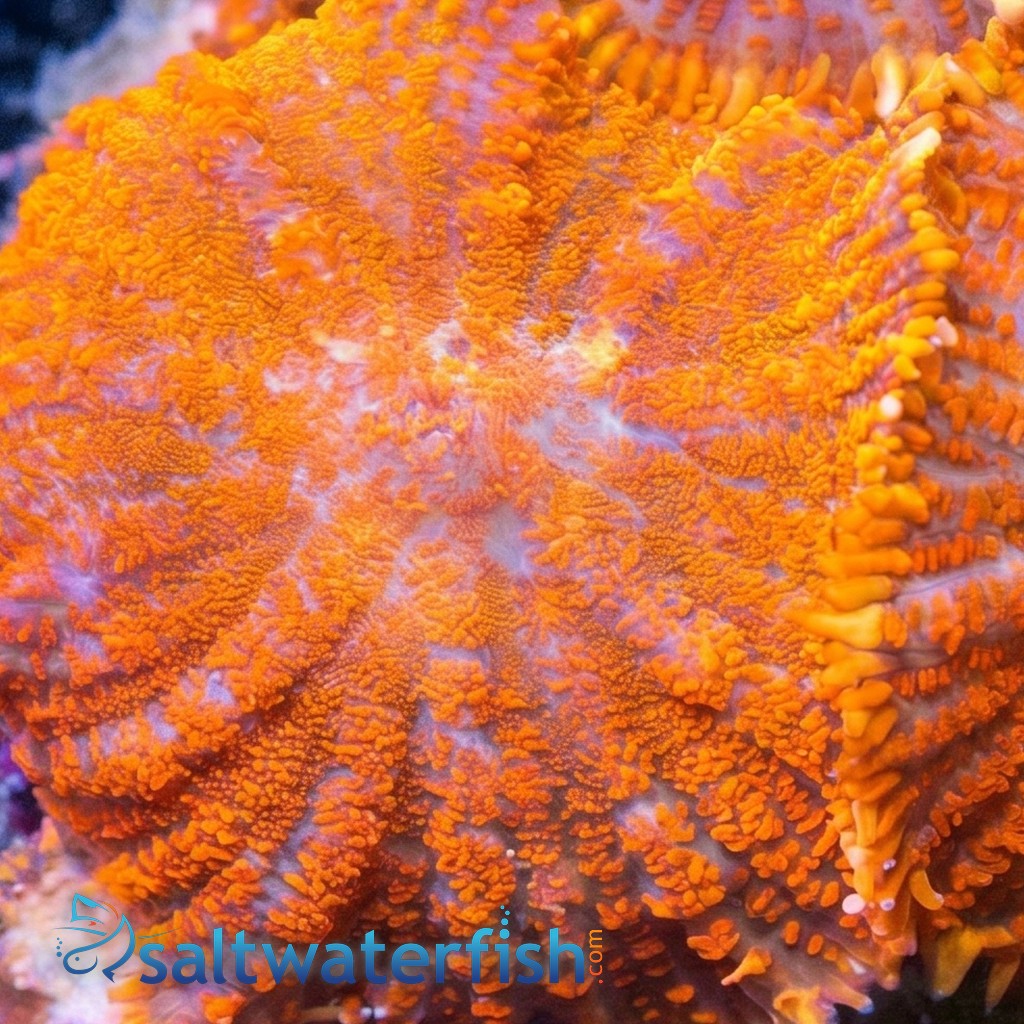 Bullseye Mushroom Coral: Red
