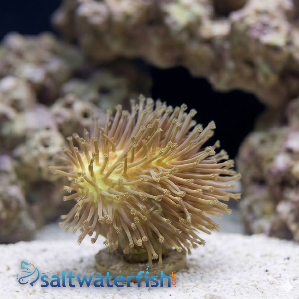 Toadstool Leather Coral: Green Polyp  