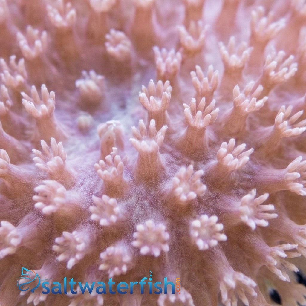 Umbrella Leather Coral: White / Yellow - Soft Corals - Coral