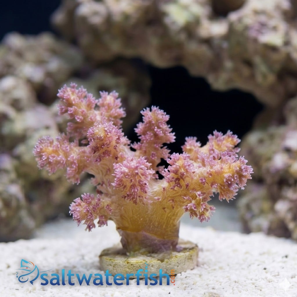 Soft Coral Tree : Orange/Yellow Colony - Aquacultured