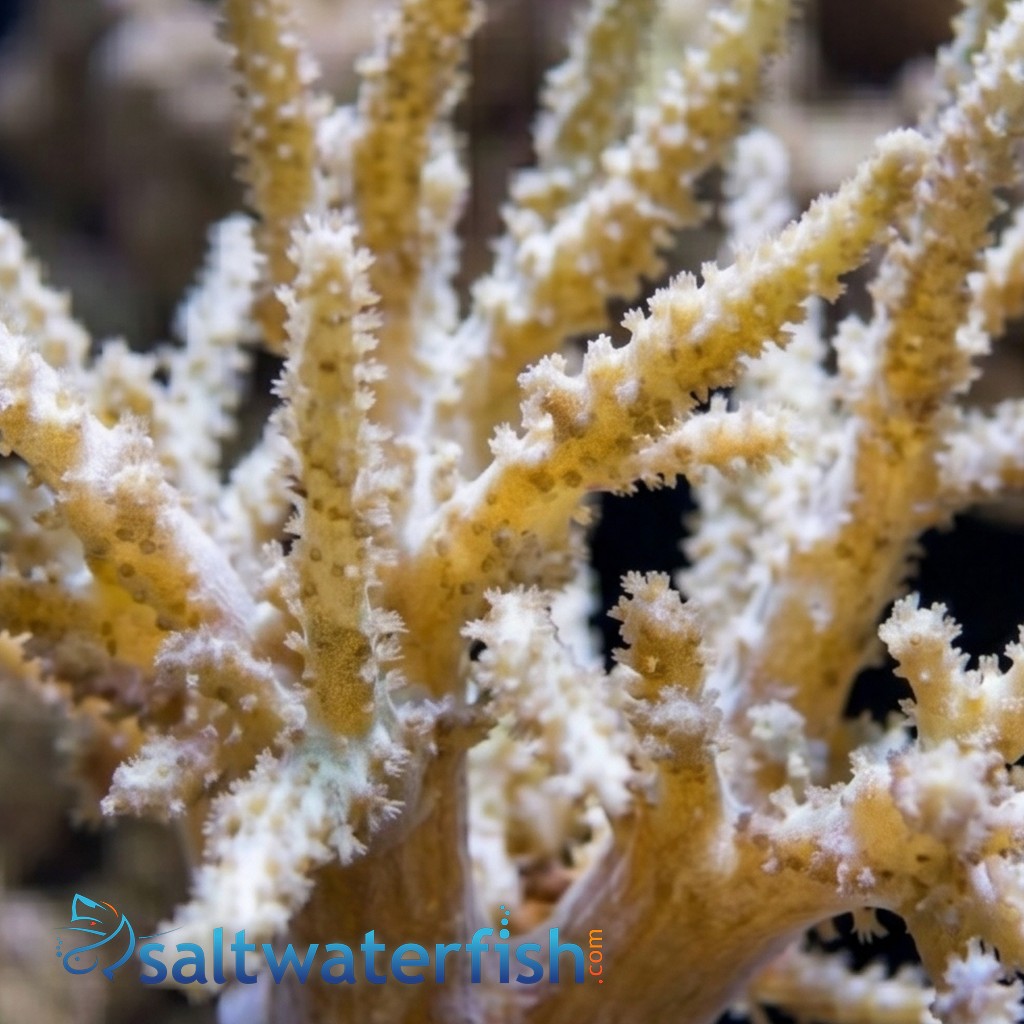Sinularia Finger Leather Coral: Green - Aquacultured